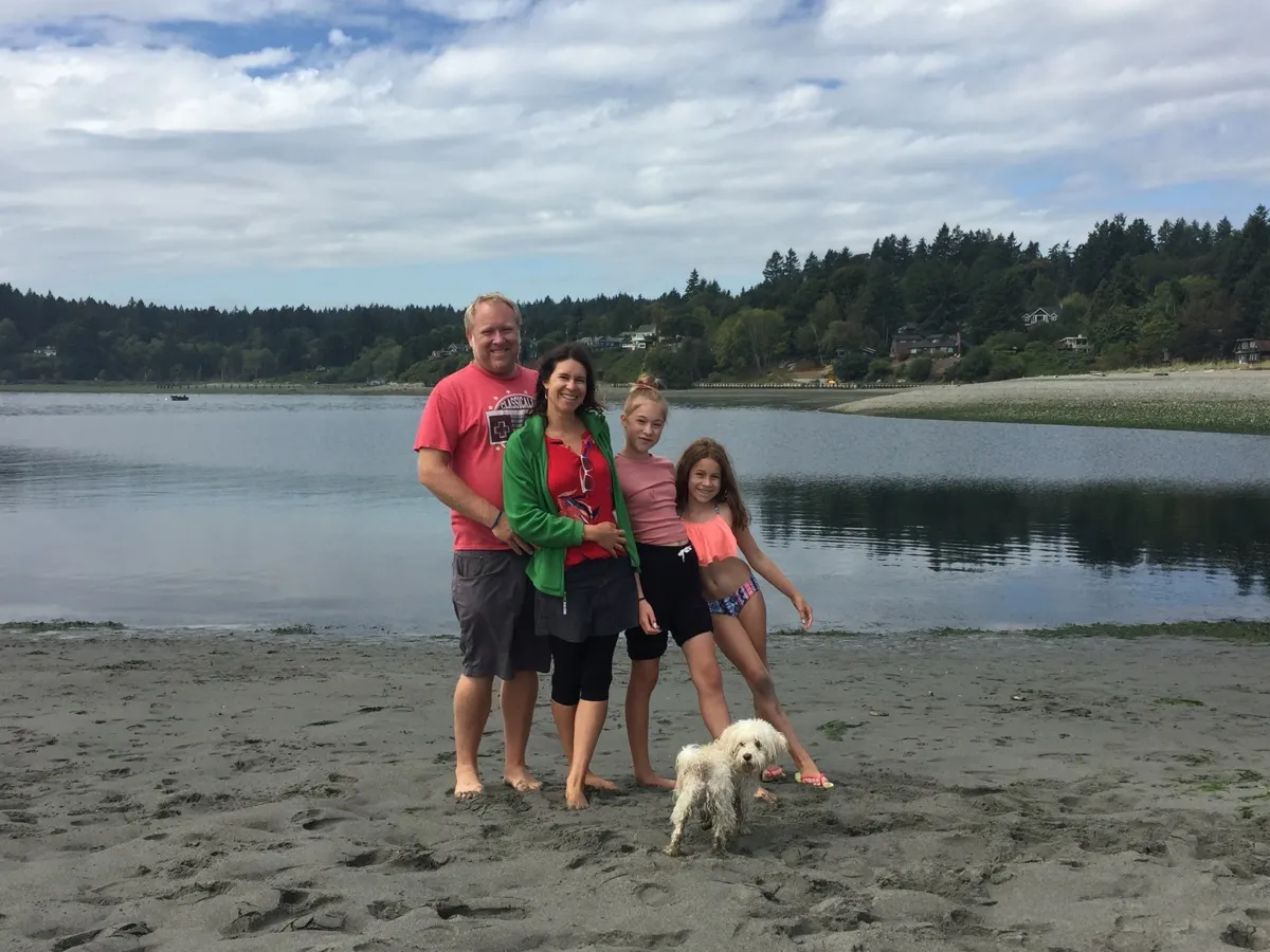 Our family at the beach