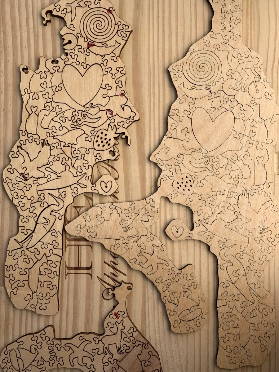 Early puzzle prototypes